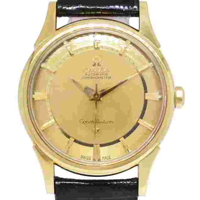 Omega Constellation
                           
                                 18k Yellow Gold Pie Pan Mens 34mm Automatic Watch 14381/2