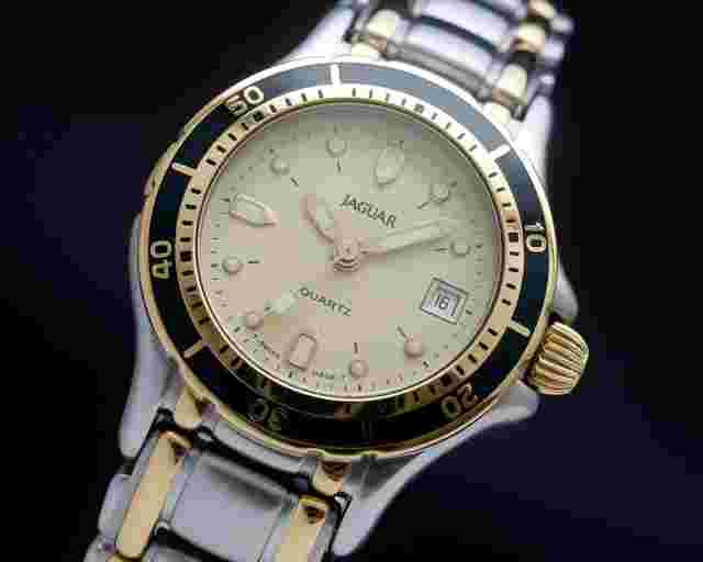 Jaguar New Old Stock Diver Ladies' sand dial a beauty vintage NOS SERVICED WARRANTY 