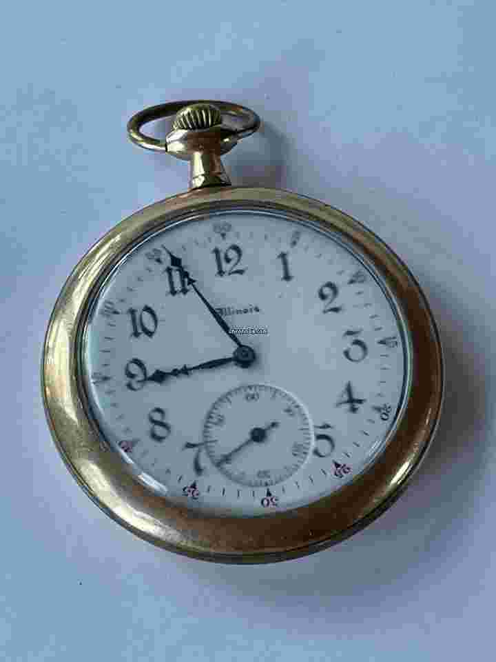 Illinois
Gold Filled Warranted 20 Years Doctors Medical Two Tone Porcelain Dial Pocket Watch
