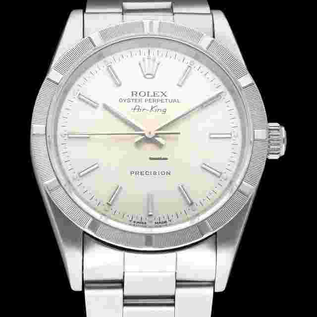 Rolex Air King
                           
                                 Precision 14010 / Silver Grey Dial / Oyster Bracelet / 34mm / 1995