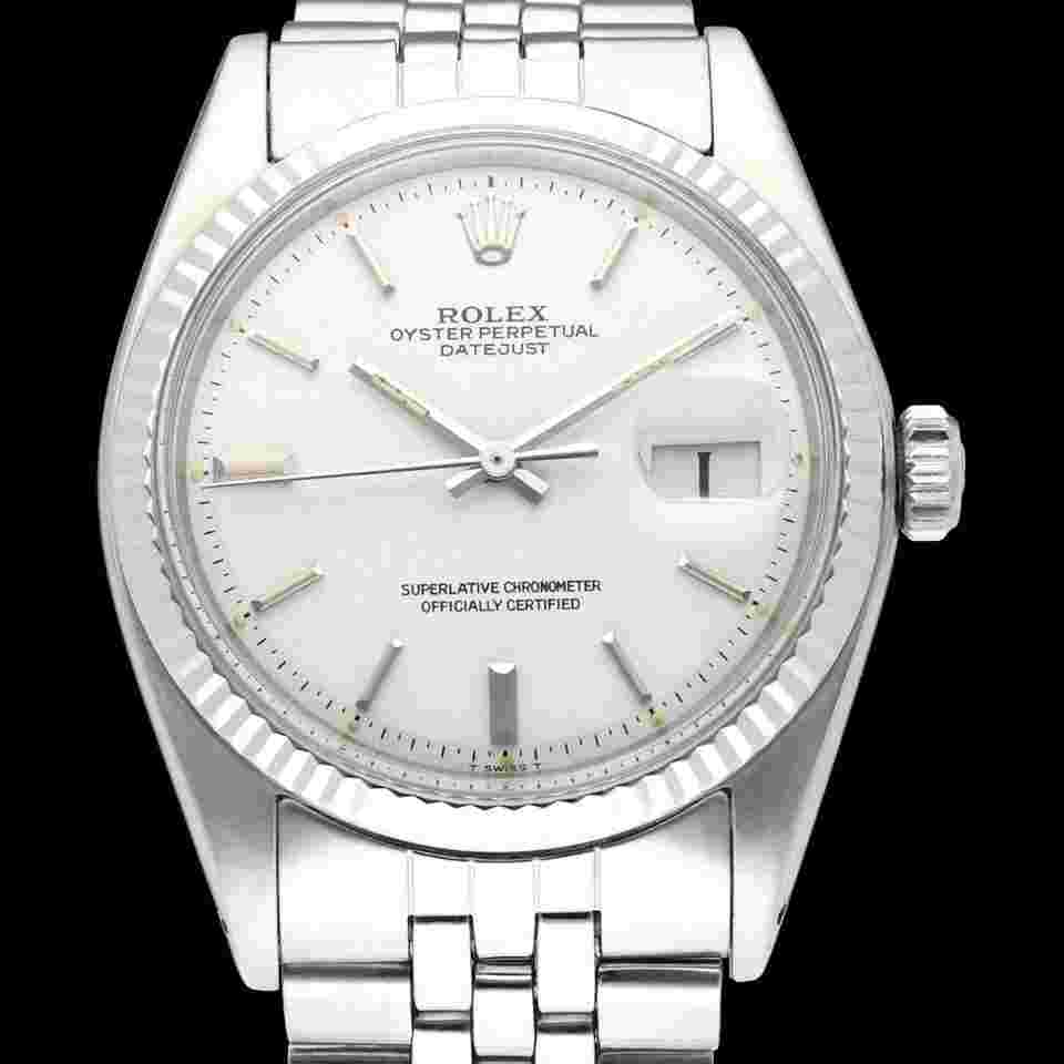 Rolex Datejust 36
1601 / White Dial / Steel White Gold / With Box / Jubilee / 36mm / 1972