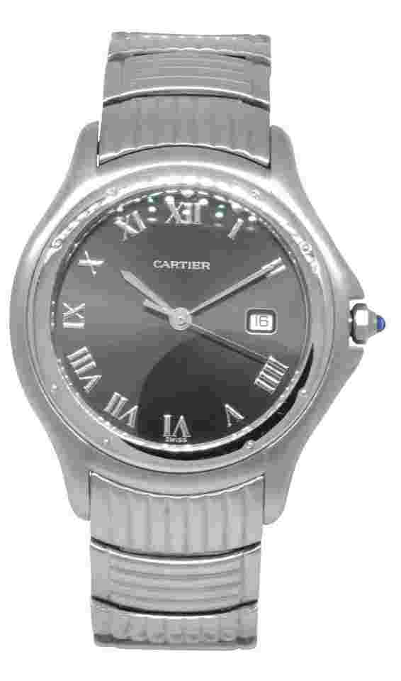 Cartier Cougar
Panthere Cougar Steel Black Dial Ladies 33mm Quartz Watch 120000 R