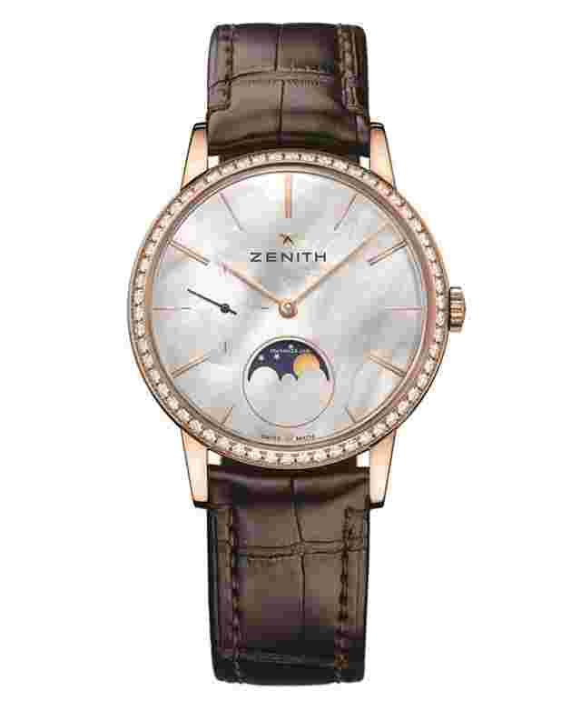 Zenith Elite Ultra Thin
                           
                                 Lady Rose Gold Moonphase 36mm Ladies Watch NEW UNWORN