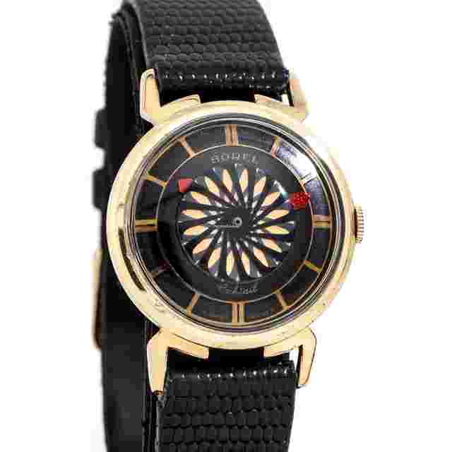 Ernest Borel
                           
                                 1980's Vintage Ernest Borel 18k Yellow Gold Plated Steel Cocktail Watch ( 15102)