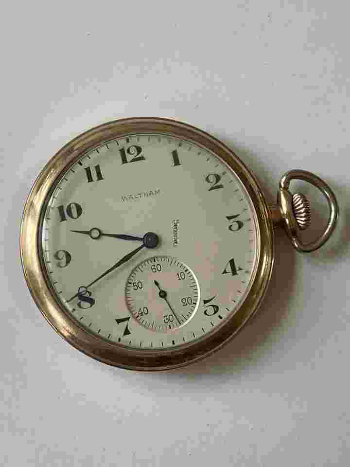 Waltham
                           
                                 Royal Adjusted Chronometer GoldFilled 20Years Warranted Breguet Hand Antique Pocket Watch