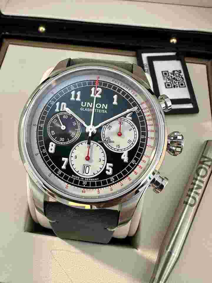 Union Glashütte Belisar Chronograph
                           
                                 Ungetragene Belisar Chronograph mit Lederband