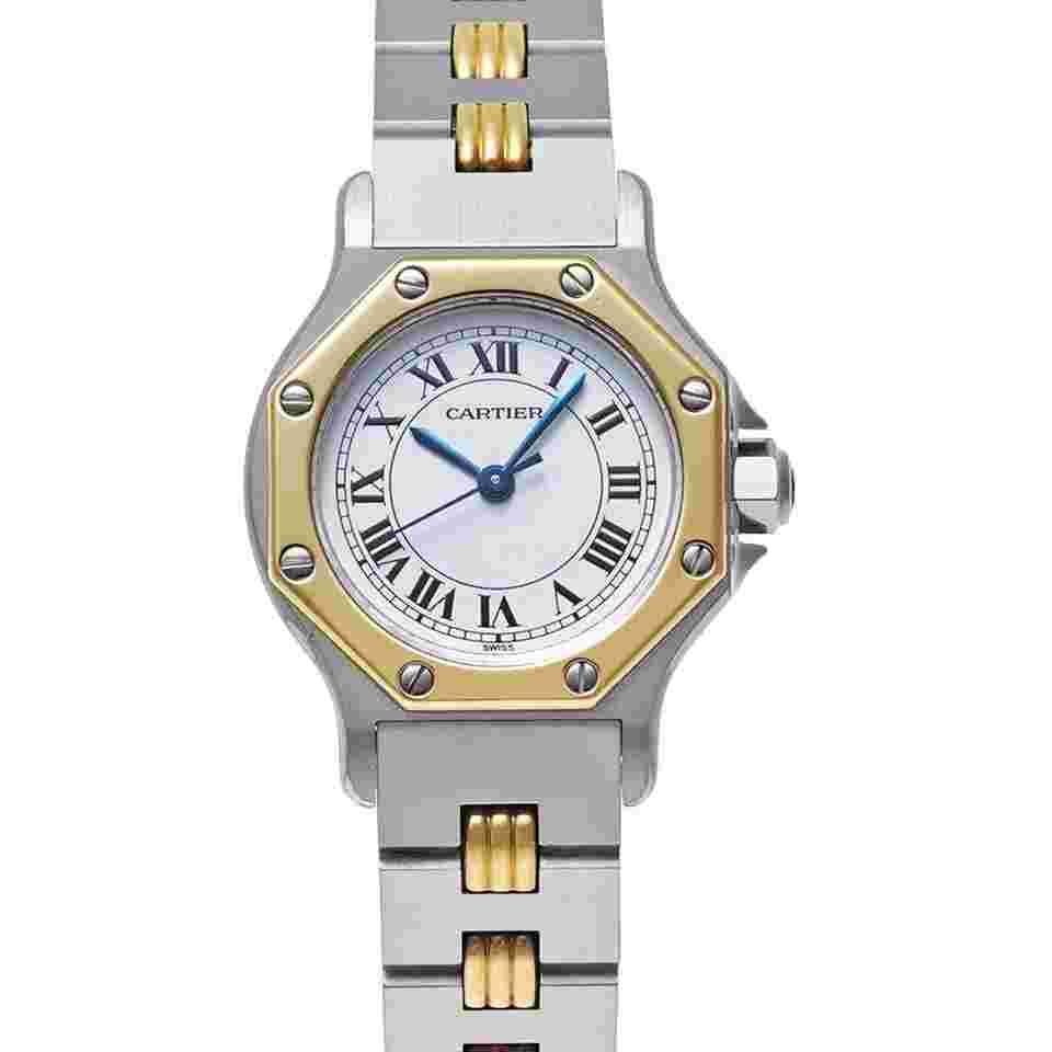Cartier Santos
                           
                                 Octagon SM Gadron Bracelet Ref.2037231 Pre-owned Women's Watch