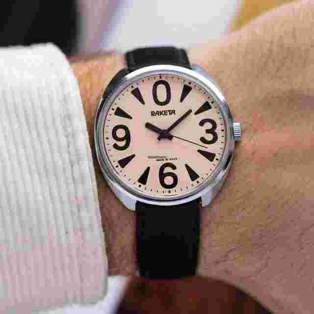 Raketa
                           
                                 Soviet Men's Watch "Raketa Big Zero" Salmon Dial Cal.2609 USSR watch