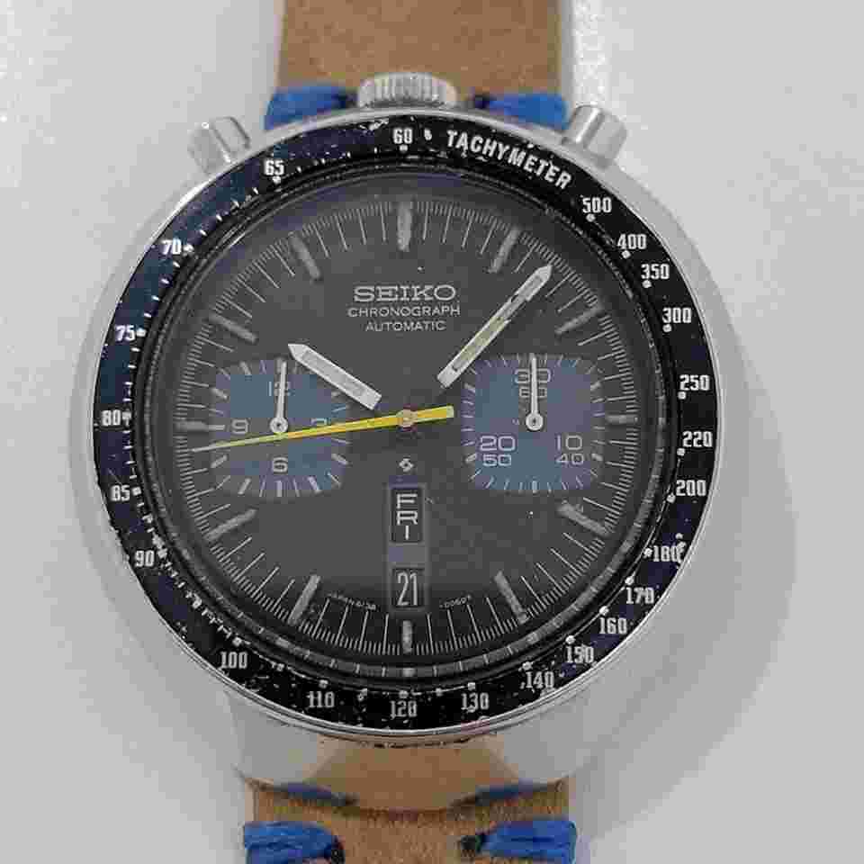 Seiko
                           
                                 Mens Seiko 5 Sports 6138-0049 44m Bullhead 1970s Chronograph Automatic RA373