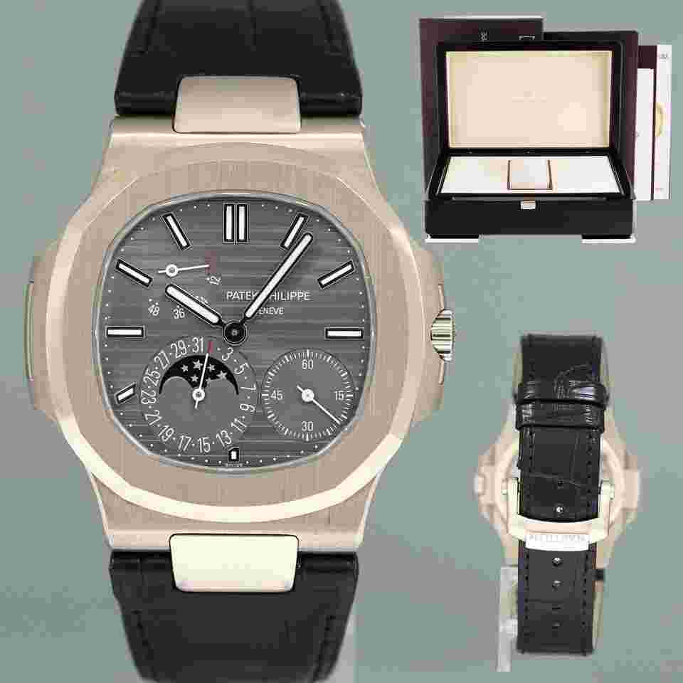 Patek Philippe Nautilus
MINT PAPERS Nautilus White Gold Leather 5712G Moonphase Watch Box