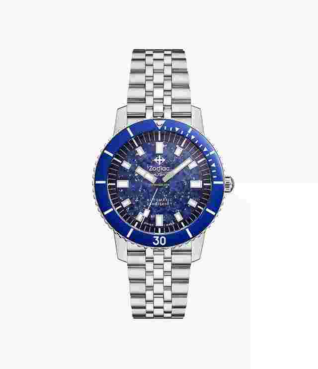 Zodiac
                           
                                 ZO9312 Compression Diver Blue Lapis Steel 40 mm Automatic Men's Watch