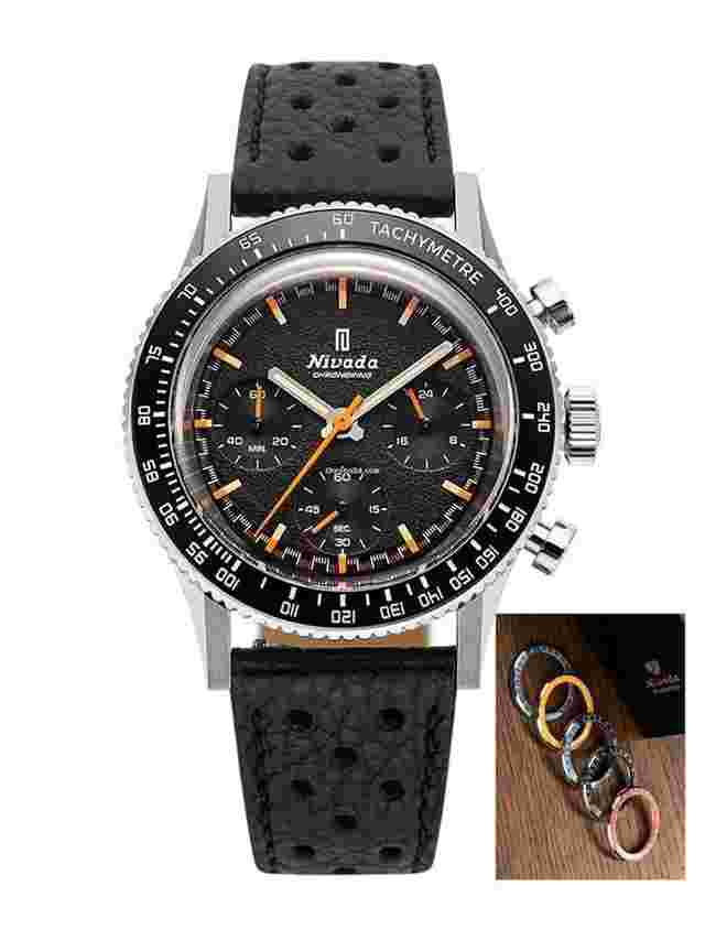 Nivada
                           
                                 Chronoking Mecaquartz Tachymeter Interchangeable Bezel Kit