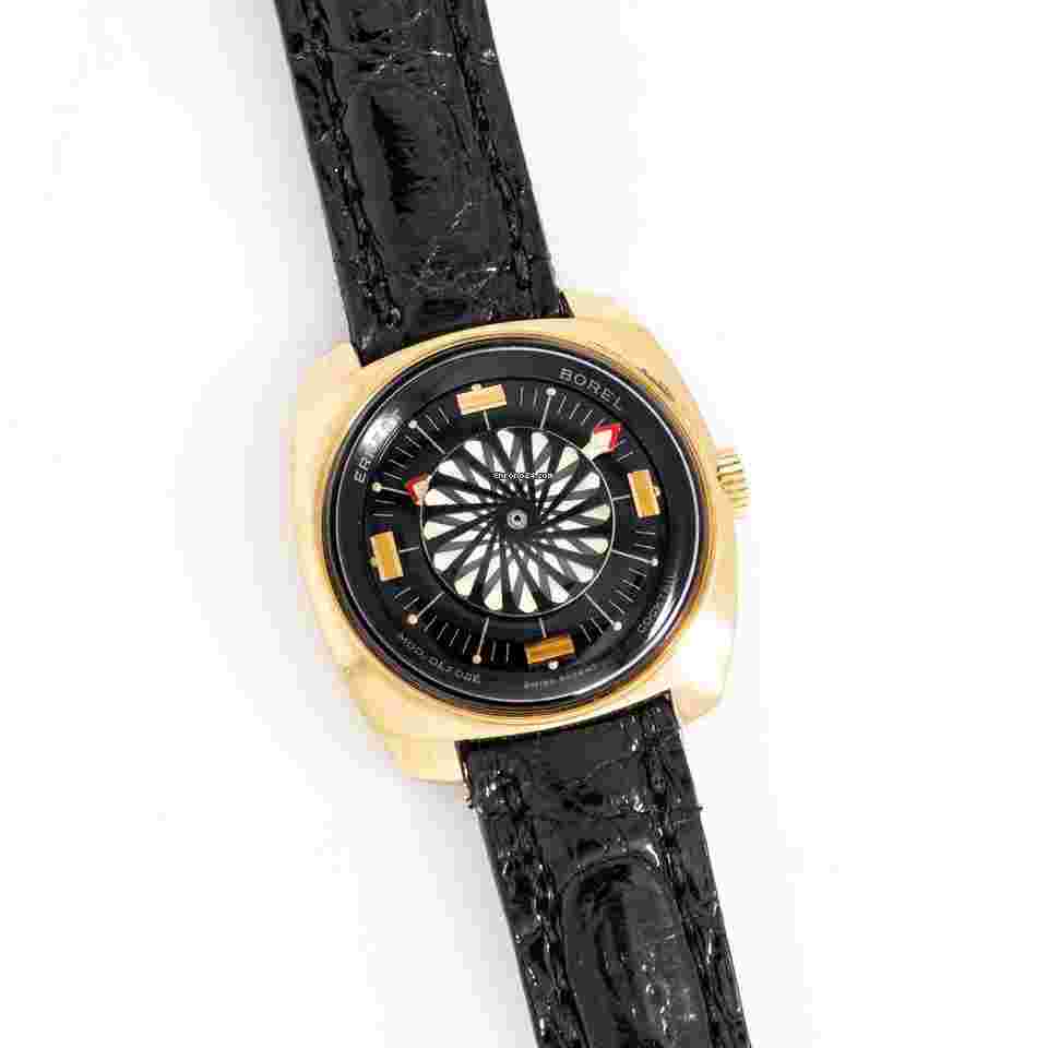 Ernest Borel
                           
                                 1990's Vintage Ladies Ernest Borel Cocktail Watch in 18k Yellow Gold over Stainless Steel ( 15120)