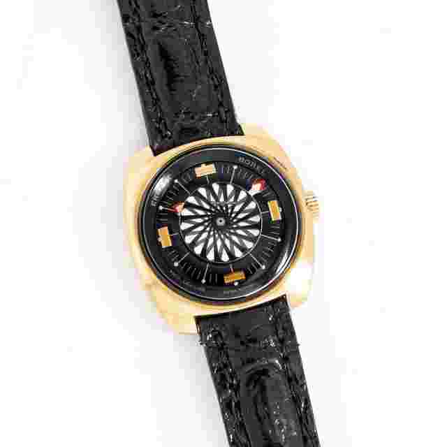 Ernest Borel
                           
                                 1990's Vintage Ladies Ernest Borel Cocktail Watch in 18k Yellow Gold over Stainless Steel ( 15120)