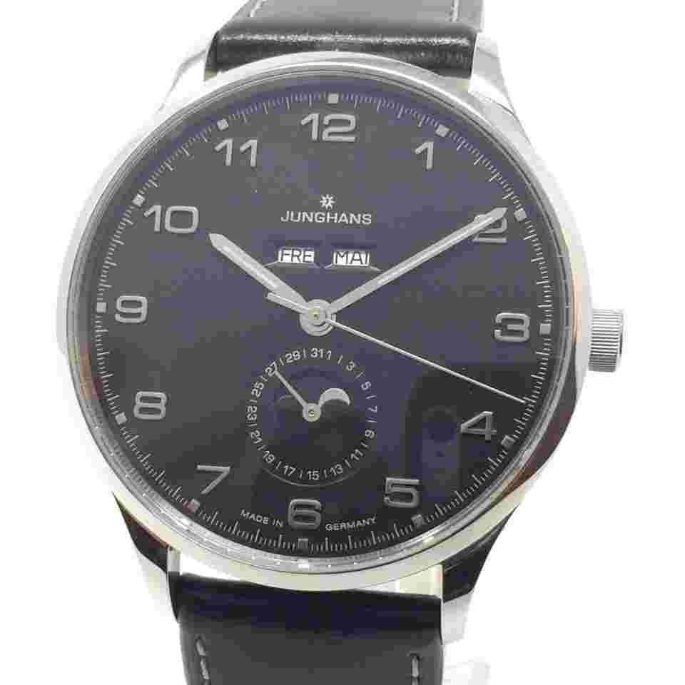 Junghans Attaché (like new & unworn) Attache Triple Date Calendar Moonphase Full-Set 027/4772.00 QQQQ