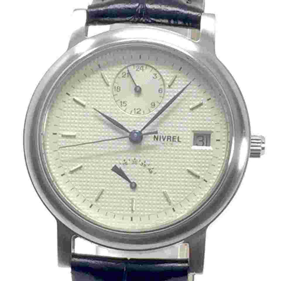 Nivrel (like new & unworn) GMT Second Time Reserve de Marche Date Automatic QQII