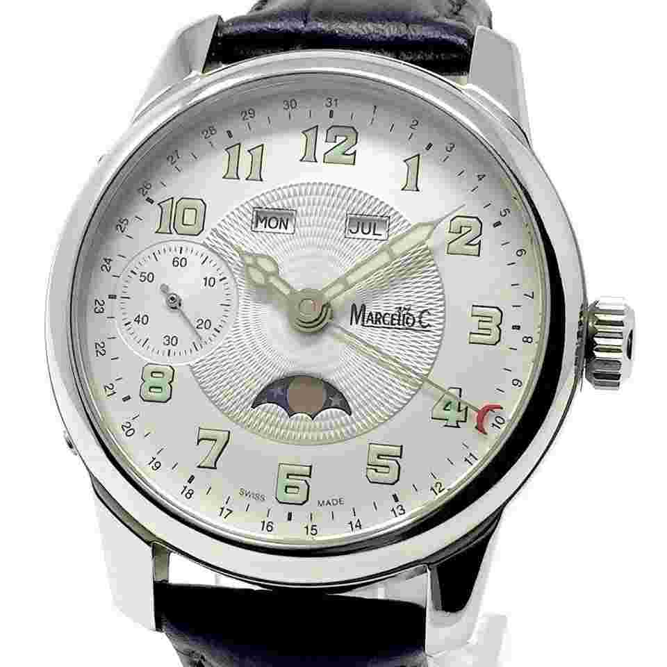 Marcello C. (like new & unworn) Triple Date Calendar UNITAS 6497 Moonphase 3281 QQQQ