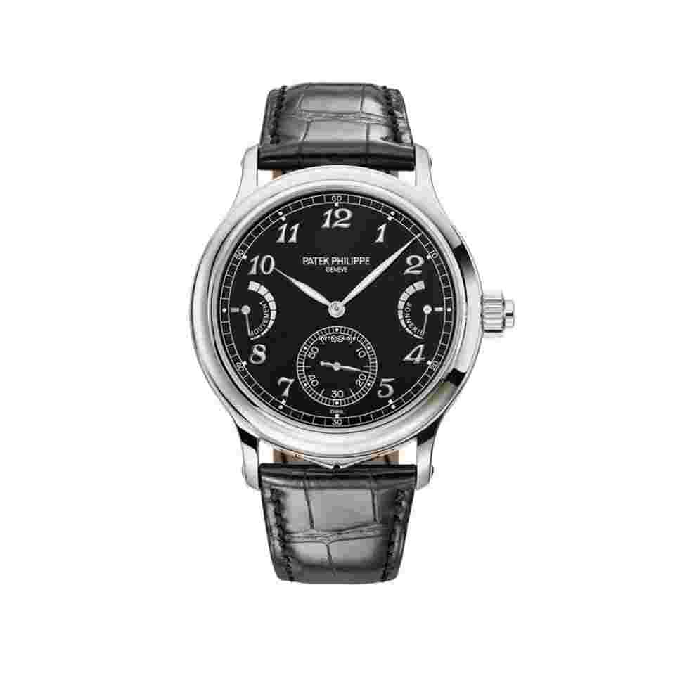 Patek Philippe Minute Repeater
                           
                                 Grand Complications 6301P-001 Grande Sonnerie and Petite Sonnerie Minute Repeater Platinum Black Dial