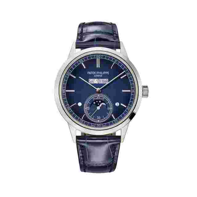 Patek Philippe Perpetual Calendar
                           
                                 Grand Complications 5236P-001 In-Line Perpetual Calendar Platinum Blue Dial