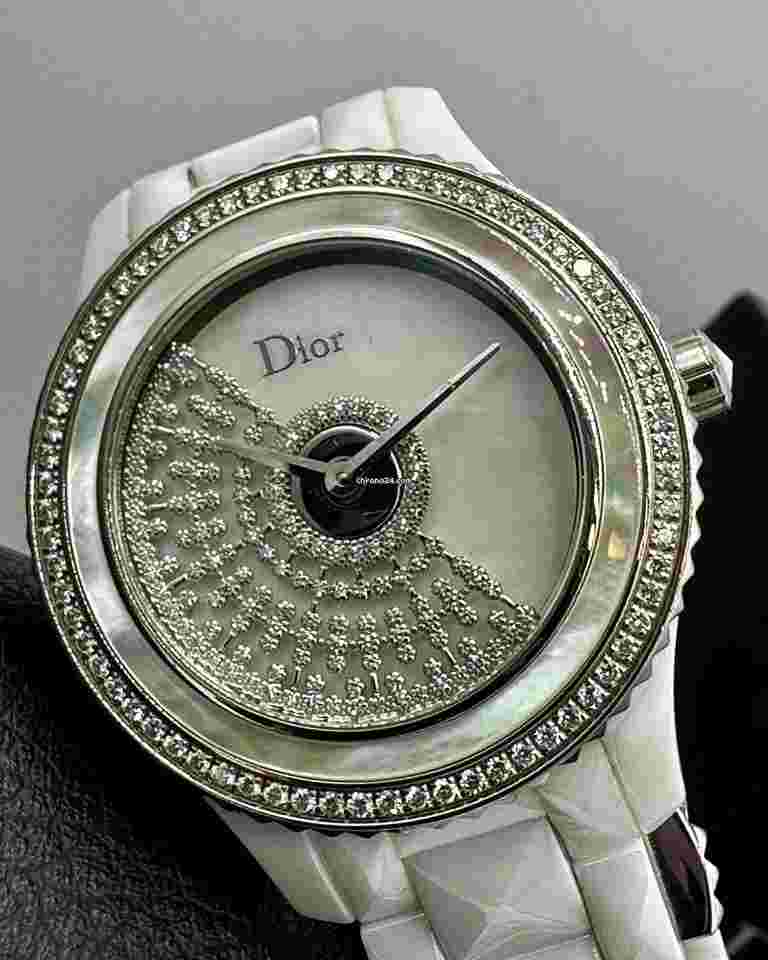 Dior VIII
                           
                                 Ladies DIOR VIII Diamonds Mother Of Pearl White Ceramic Automatic