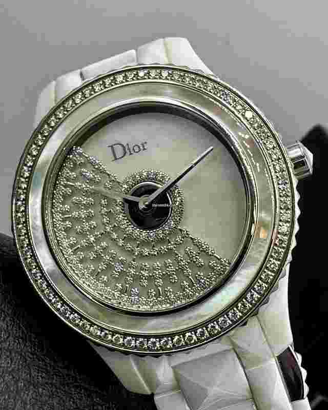 Dior VIII
                           
                                 Ladies DIOR VIII Diamonds Mother Of Pearl White Ceramic Automatic