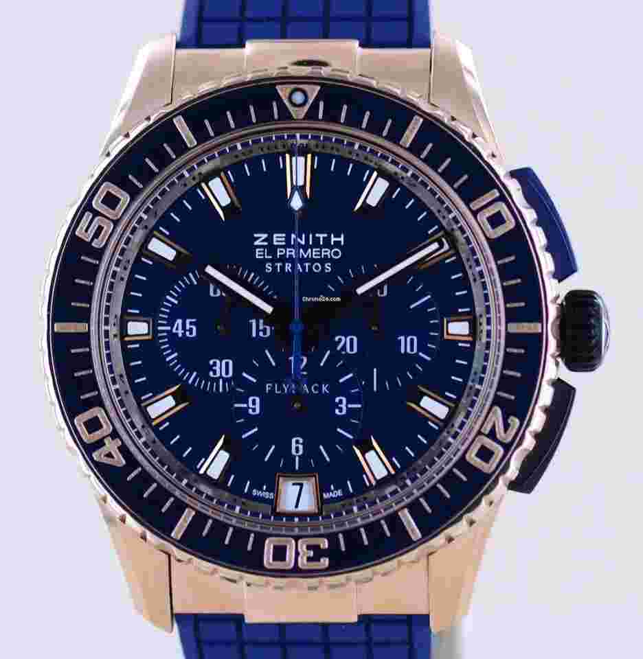 Zenith El Primero Stratos Flyback
                           
                                 Americas 18K Roségold Chronograph Flyback 45,5mm B+P