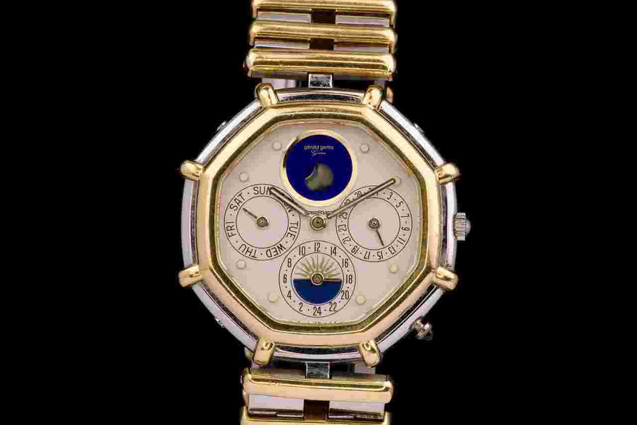 Gérald Genta
                           
                                 Dual Time Calendar Quartz From the 80's