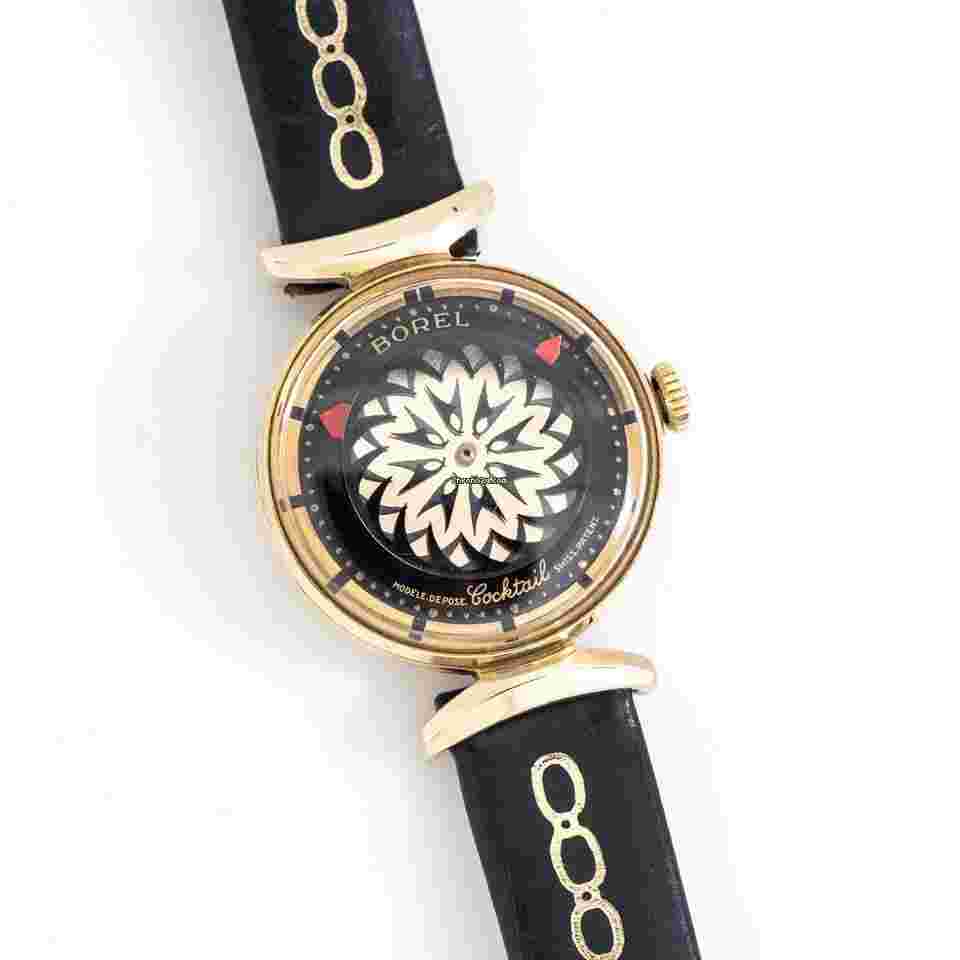 Ernest Borel
                           
                                 1990's Vintage Ladies Ernest Borel Cocktail Watch in 18k Yellow Gold over Stainless Steel ( 15128)