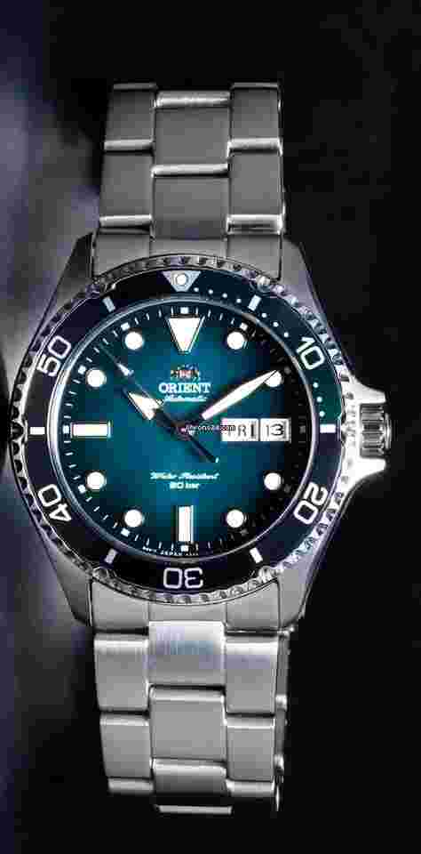 Orient Kamasu
                           
                                 New Kamasu RA-AA0811E automatic Divers men's watch green dial 41.8mm Sapphire glass