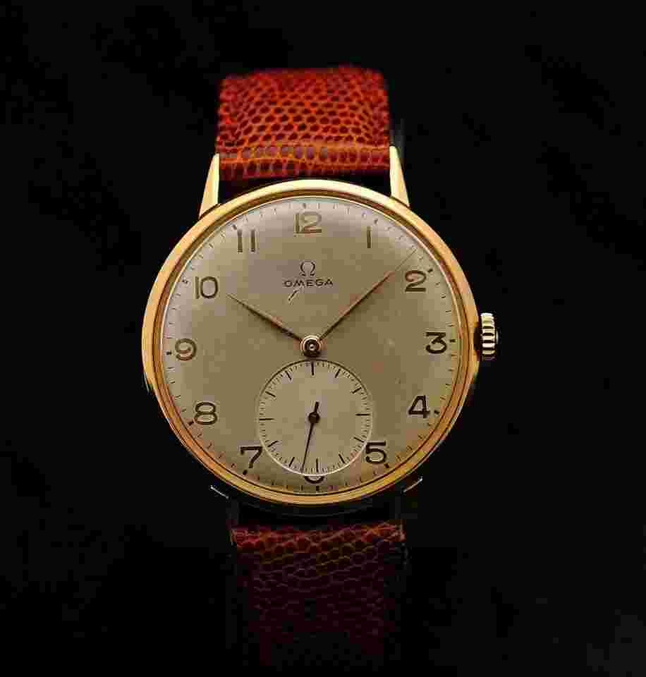 Omega Classic
                           
                                 Oversize Vintage Jumbo 50s 18 kt rose gold 37,5 mm manual cal 30T2 serviced