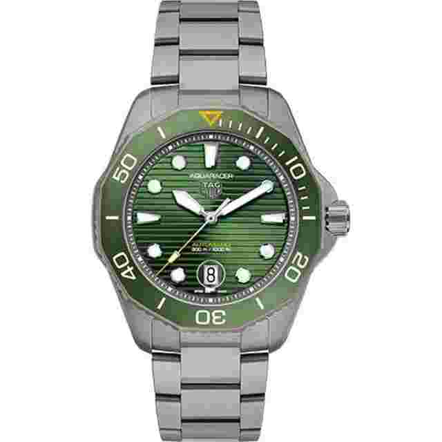 TAG Heuer Aquaracer 300M
                           
                                 Professional 300 WBP208B.BF0631 43mm Titanium With Green Dial Watch 2024