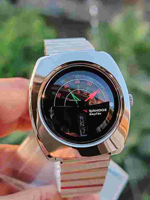 Sandoz
                           
                                 Duplex Mystery Automatic 4 Hands Vintage - Rare Watch