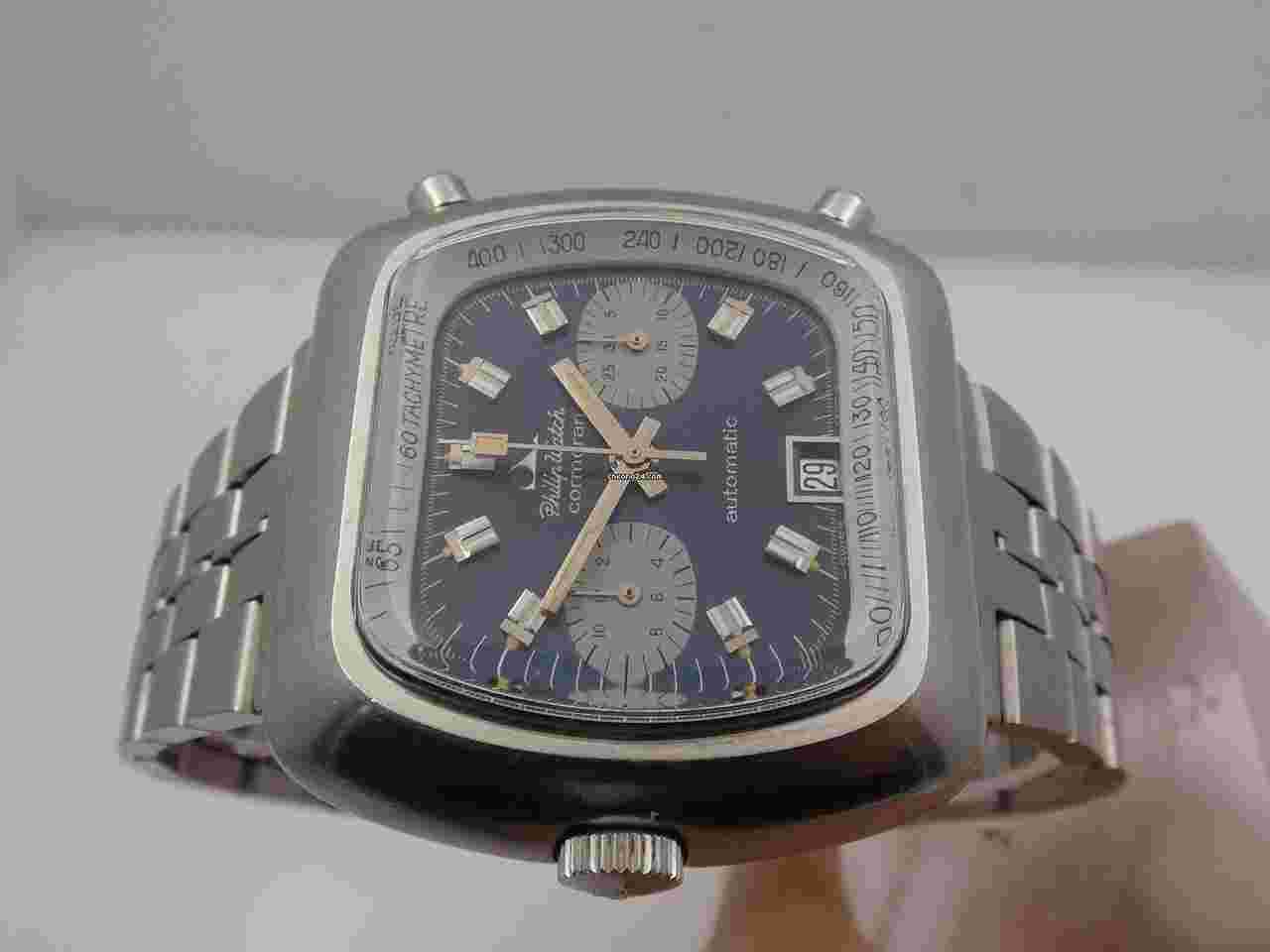 Philip Watch
                           
                                 Cormoran Chronograph Automatic Buren 12 YEARS 70's Left-Handed Steel