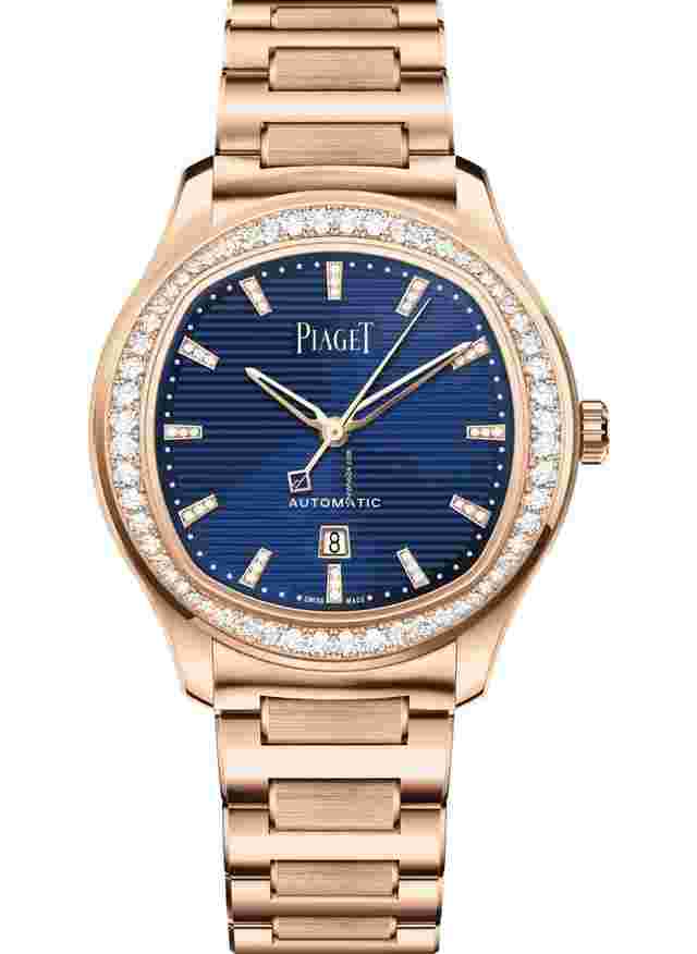 Piaget Polo
                           
                                 Date watch Rose Gold Blue Dial NEW UNWORN