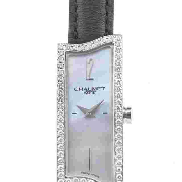 Chaumet
                           
                                 Paris Elysees 18k Gold Mother of Pearl Dial Diamond Bezel 32mm