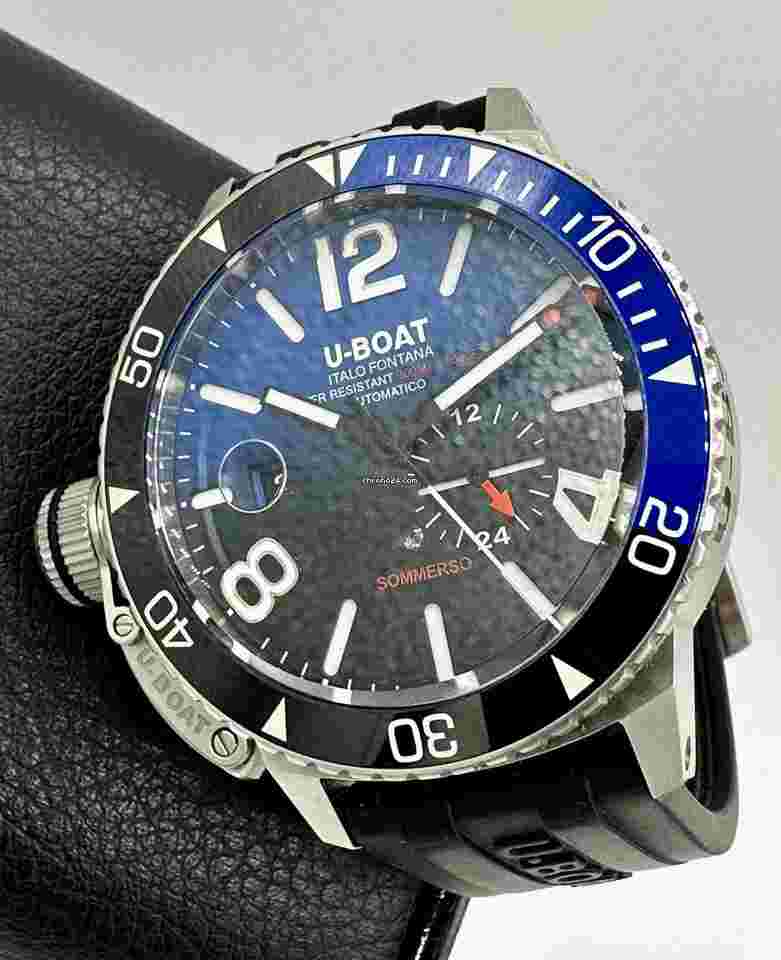 U-Boat
SOMMERSO 9519 Ceramic Blue GMT Steel SWISS AUTOMATIC 46MM 300M DIVER