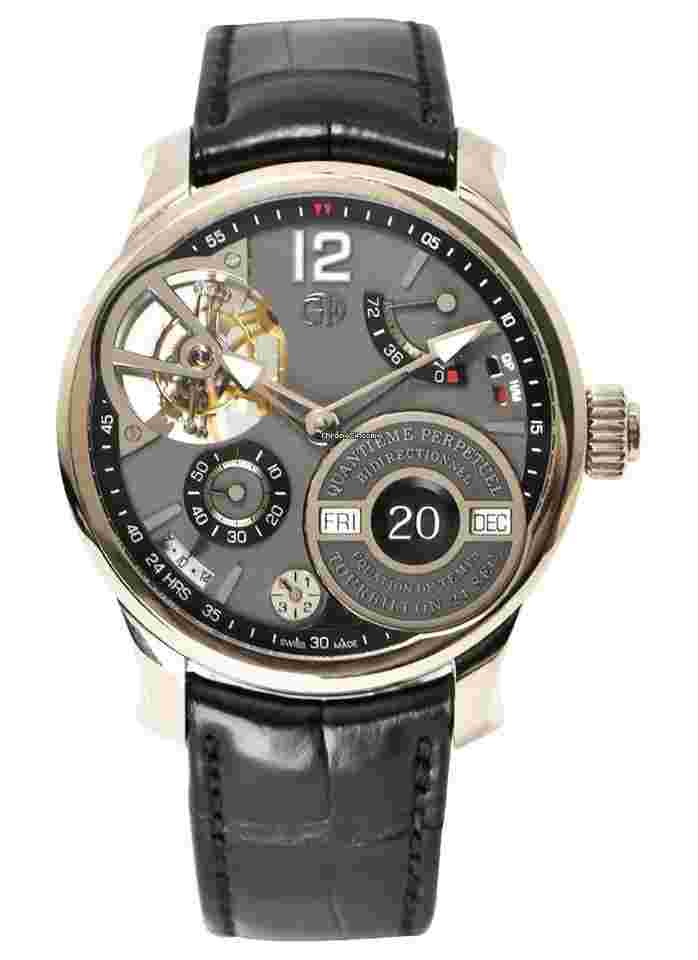 Greubel Forsey
QP Equation in White Gold on Black Leather Strap with Grey Anthracite Dial--Factory Serviced May 2023