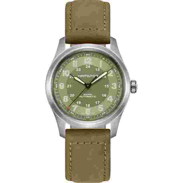 Hamilton Khaki Field Titanium
                           
                                 Men's Khaki Field Titanium Auto 38mm Green Dial Watch H70205860