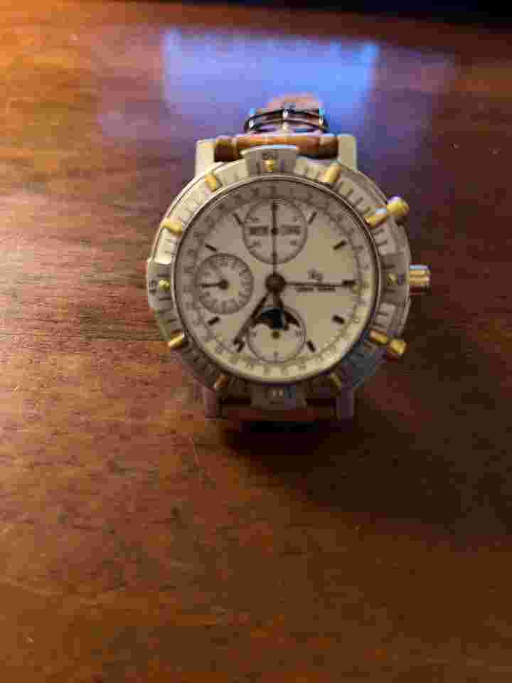 Lucien Rochat Chronograph Molto buono completo di certificati originali