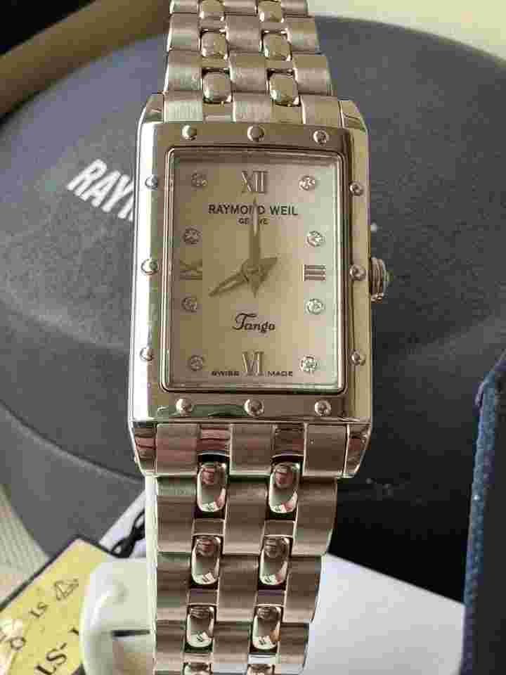 Raymond Weil CollectionTango White Mother of Pearl Dial Ladies - Diamonds Full Set - Nuovo mai indossato