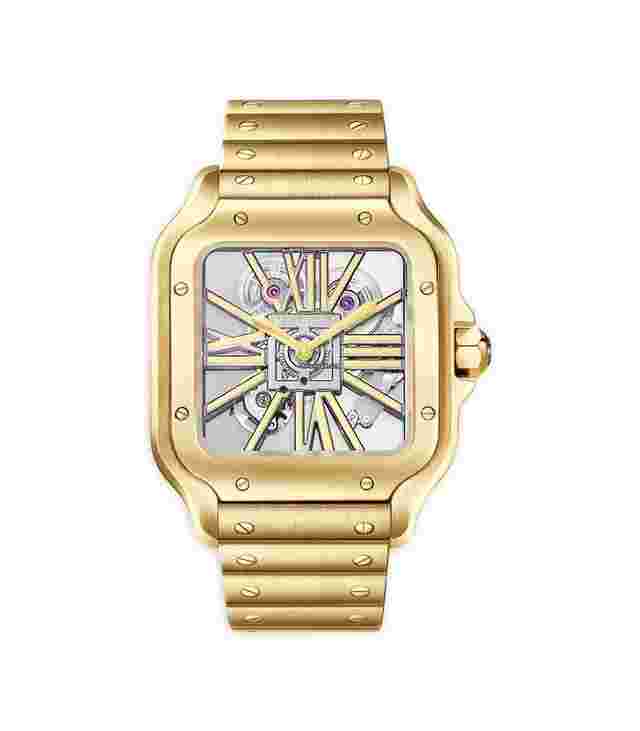 Cartier Santos
                           
                                 40mm Skeleton Dial 18k YG Bracelet