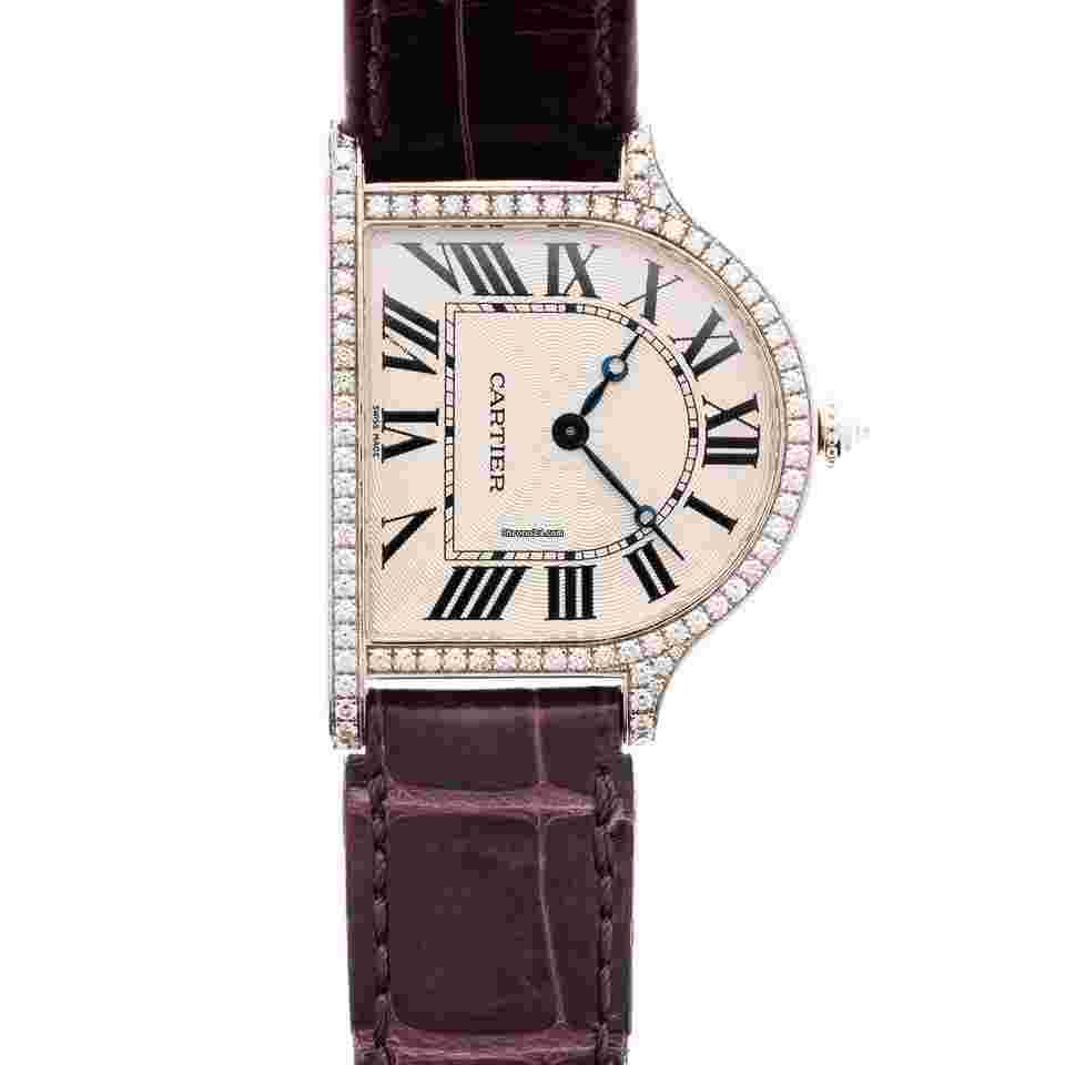 Cartier Cloche
White Gold Cloche Diamond Mecanique Watch Ref. 3398