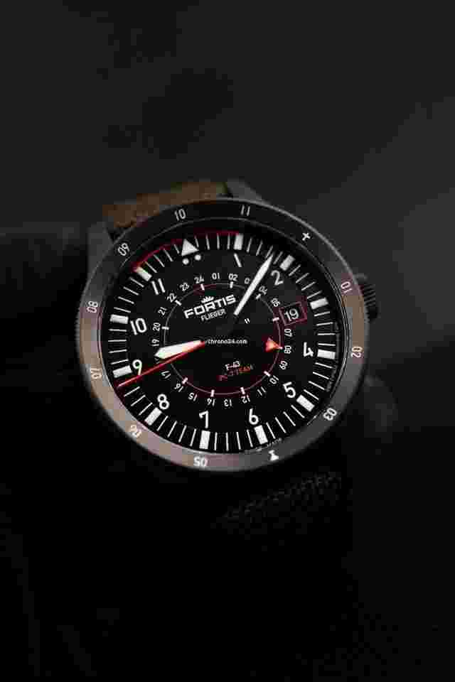 Fortis F-43
                           
                                 Flieger F-43 Triple GMT PC-7 F42600004 Papers + Box Limited Edition x/100 German Delivered