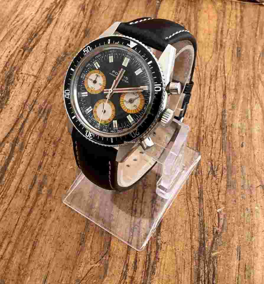 Fortis
                           
                                 VINTAGE RARE Rare Condition Fortis Marinemaster 1970 Ref 8001 Valjoux 72 Watch