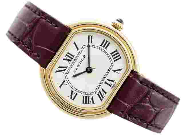 Cartier Ellipse
                           
                                 in 18k Yellow gold 28/32mm PARIS DIAL manual Ref. 78091