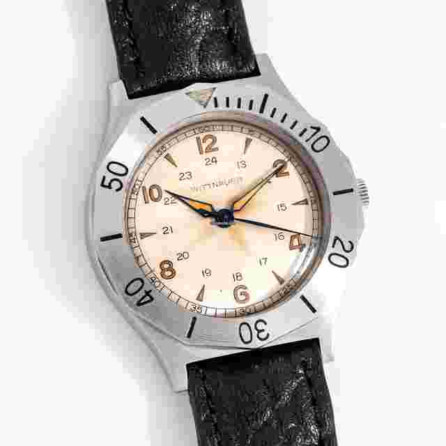 Wittnauer
                           
                                 1960's Vintage Wittnauer Skin Diver Stainless Steel Watch ( 15159)