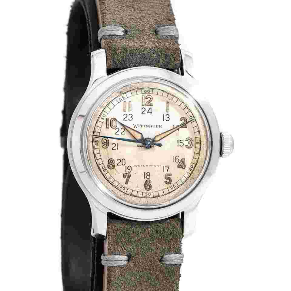 Wittnauer
1940's Vintage Wittnauer WWII Era Military Stainless Steel Watch ( 15161)