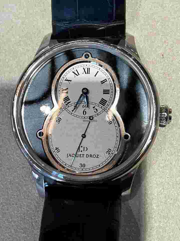 Jaquet-Droz Grande Seconde
White Gold - Limited to 1 of 1 On Black Alligator Strap with Psilomelane Dial