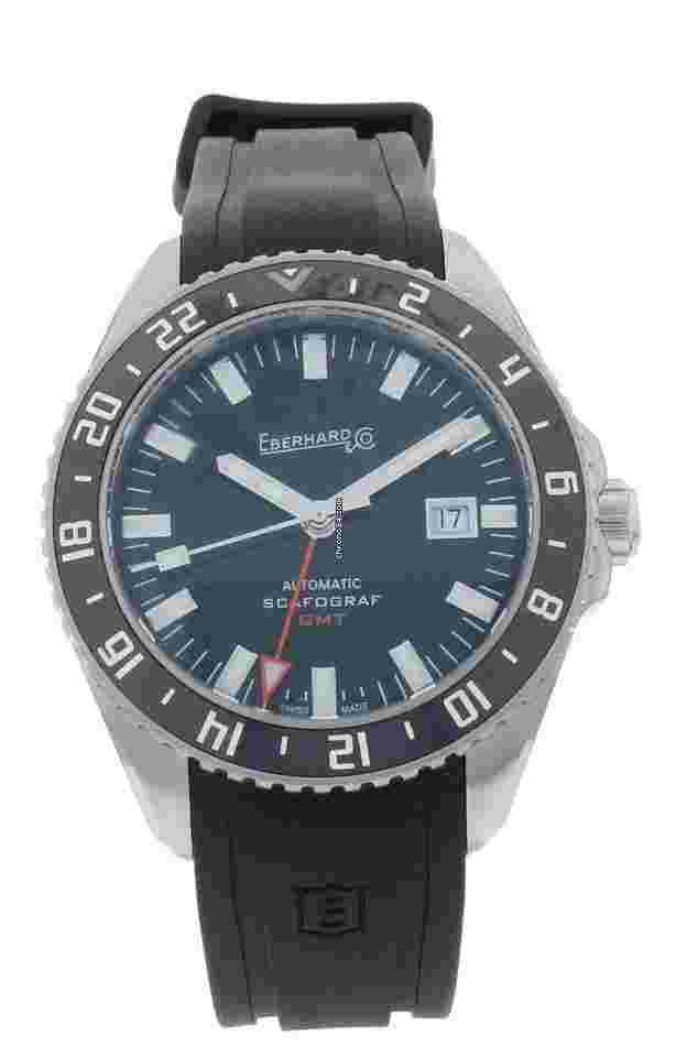 Eberhard & Co. Scafograf 300
                           
                                 Auto GMT Black Dial 43mm Men's Watch 41034