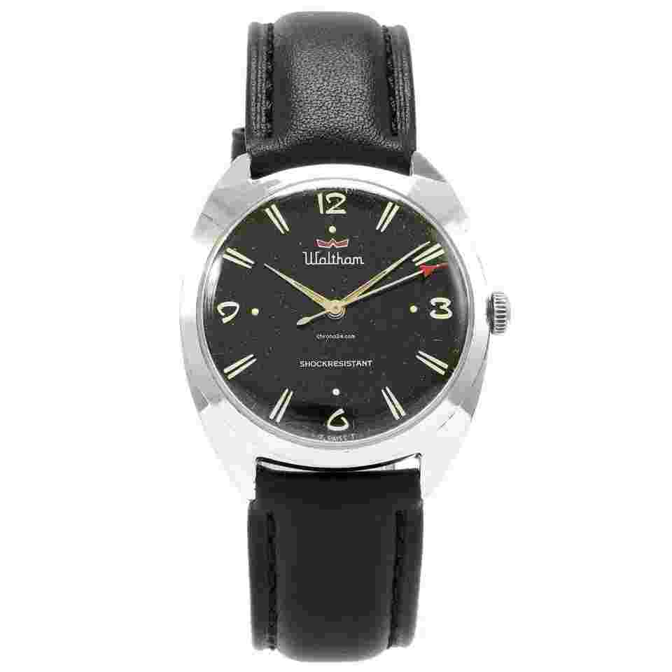 Waltham
                           
                                 Black Dial Vintage - Inventory 6659